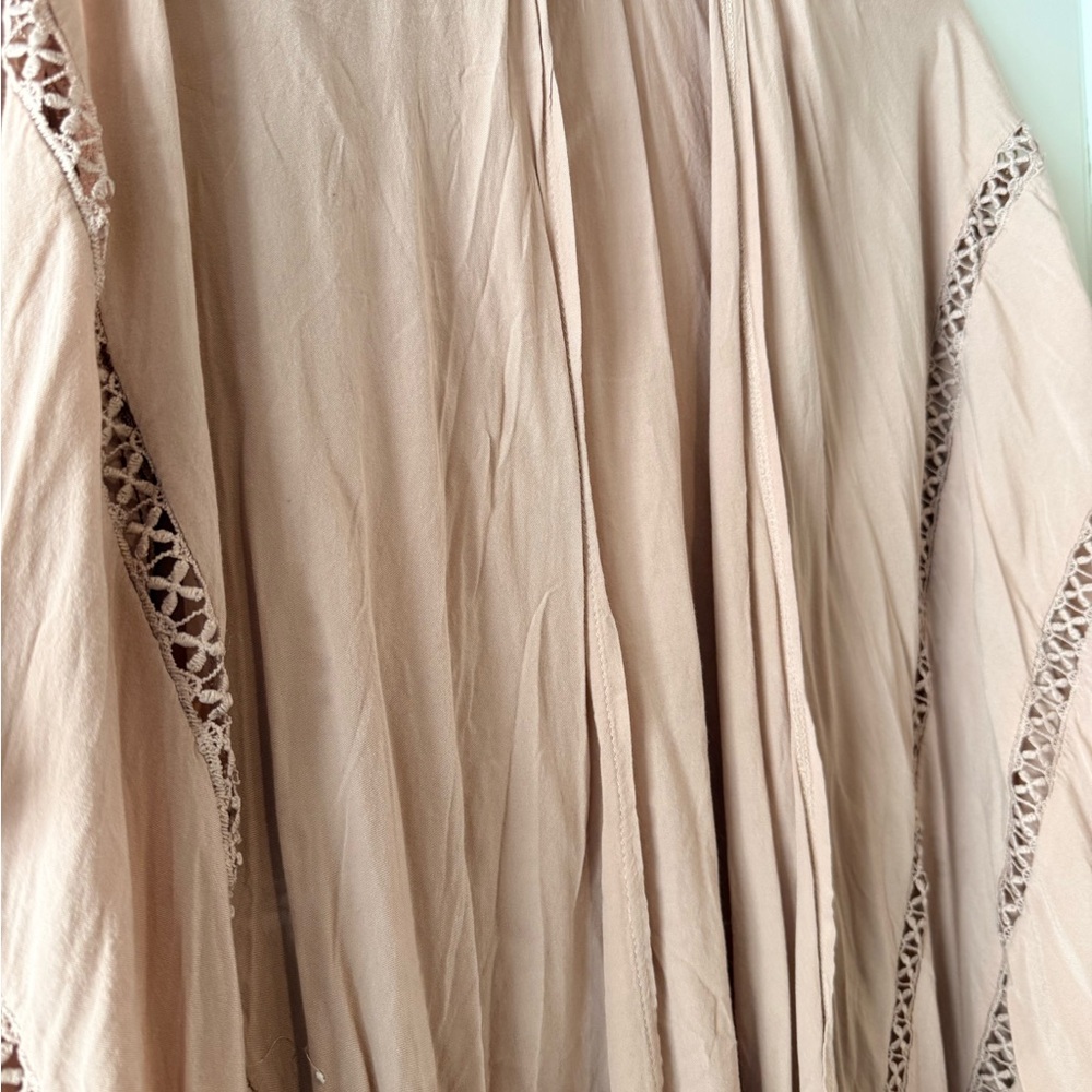 Melrose and Market Blush Pink Lace Trim Kimono One Size - Picture 3 of 6